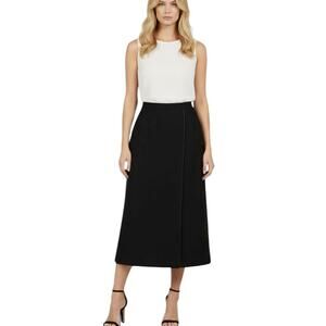 Vintage Womens Midi Skirt 100% Wool Back Zip Lined Classic Y2K READ...